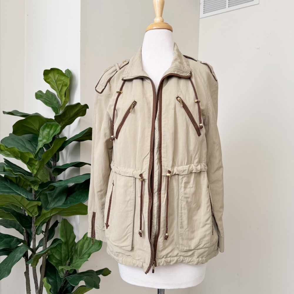 Beige Utility Jacket - Picture 7 of 15